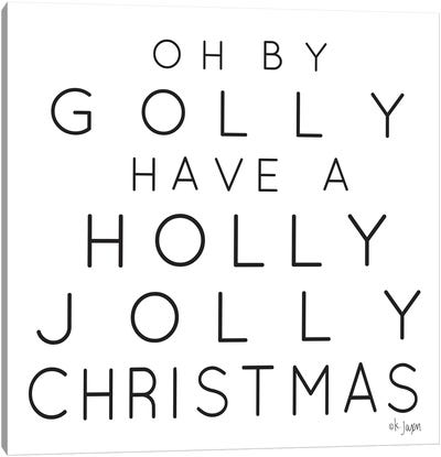 Holly Jolly Christmas Canvas Art Print