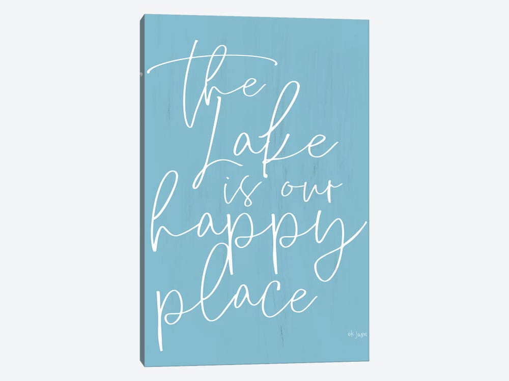 The Lake is Our Happy Place  by Jaxn Blvd. 1-piece Canvas Wall Art