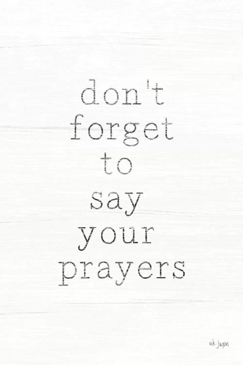 Say Your Prayers