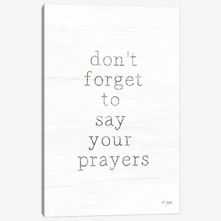 Say Your Prayers Canvas Print #JXN216} by Jaxn Blvd. Art Print