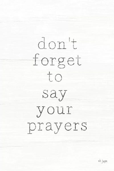 Say Your Prayers
