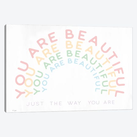 You Are Beautiful Canvas Print #JXN226} by Jaxn Blvd. Canvas Artwork