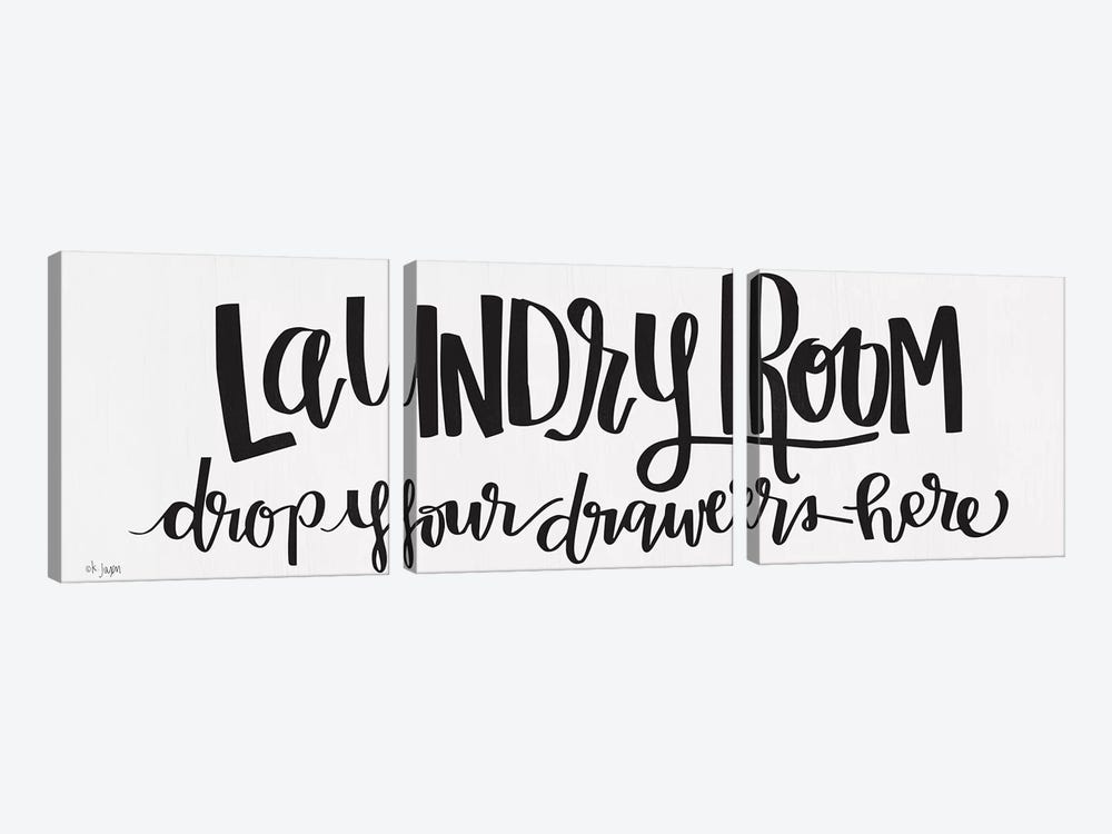 Laundry Room Drop Your Drawers by Jaxn Blvd. 3-piece Art Print