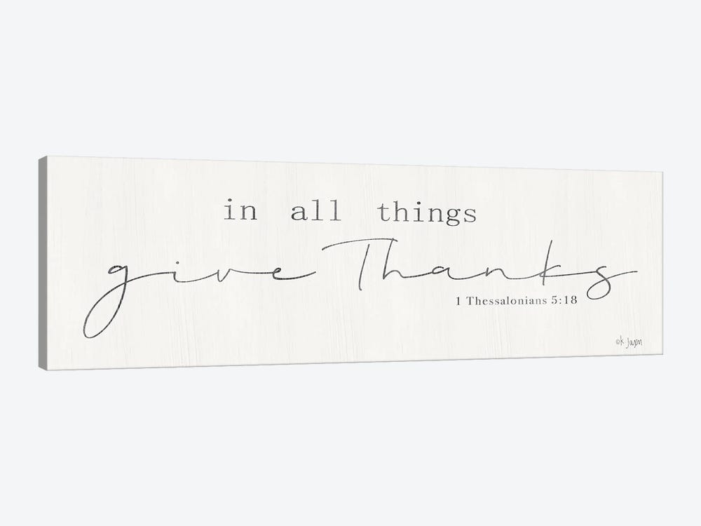 In All Things Give Thanks by Jaxn Blvd. 1-piece Canvas Art Print