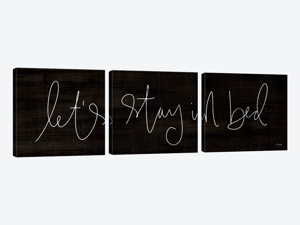 Let's Stay In Bed by Jaxn Blvd. 3-piece Canvas Artwork