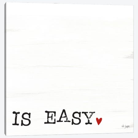 Loving You is Easy II Canvas Print #JXN28} by Jaxn Blvd. Canvas Artwork