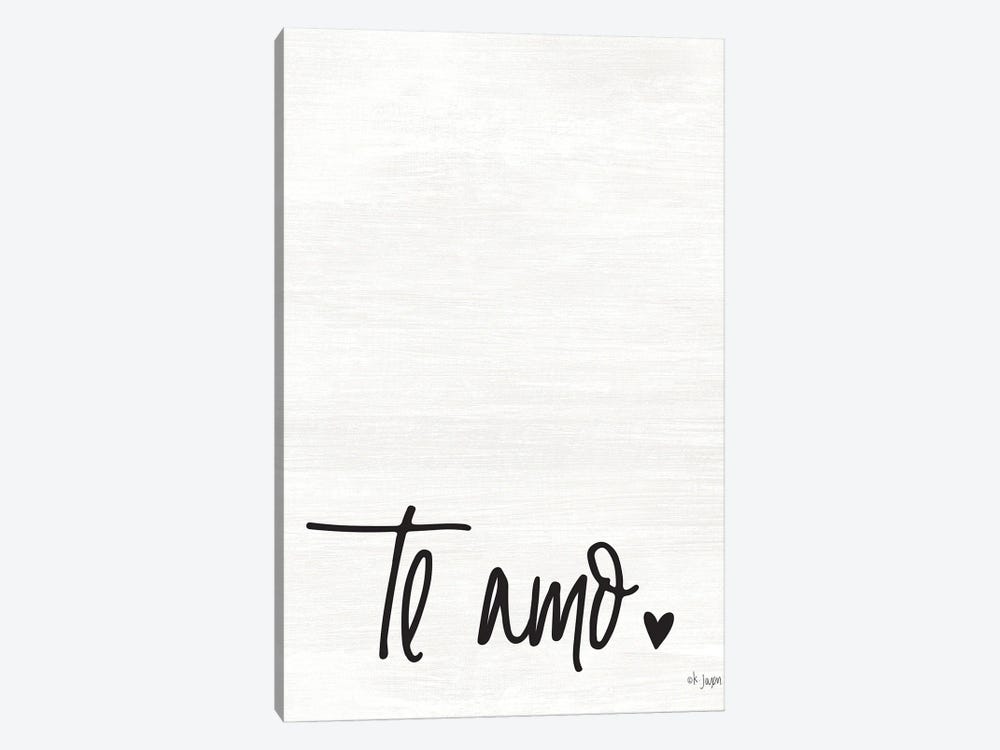 Te Amo by Jaxn Blvd. 1-piece Canvas Art Print