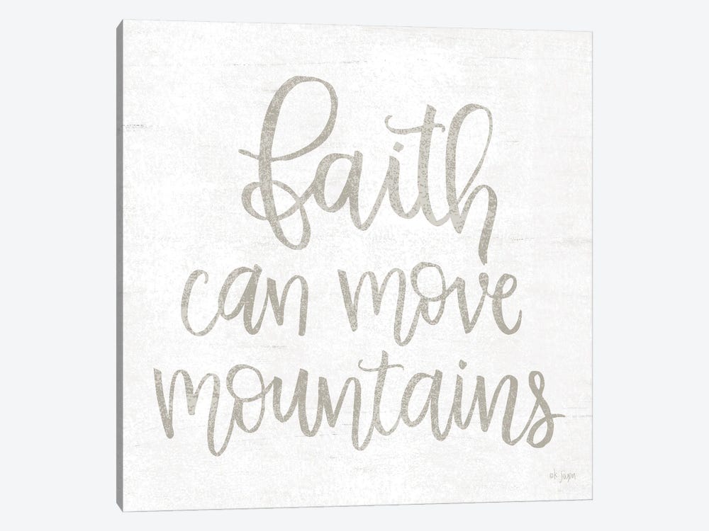 Faith Can Move Mountains 1-piece Canvas Art