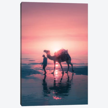 Sunset Camel Canvas Print #JXR50} by Jaxon Roberts Canvas Print