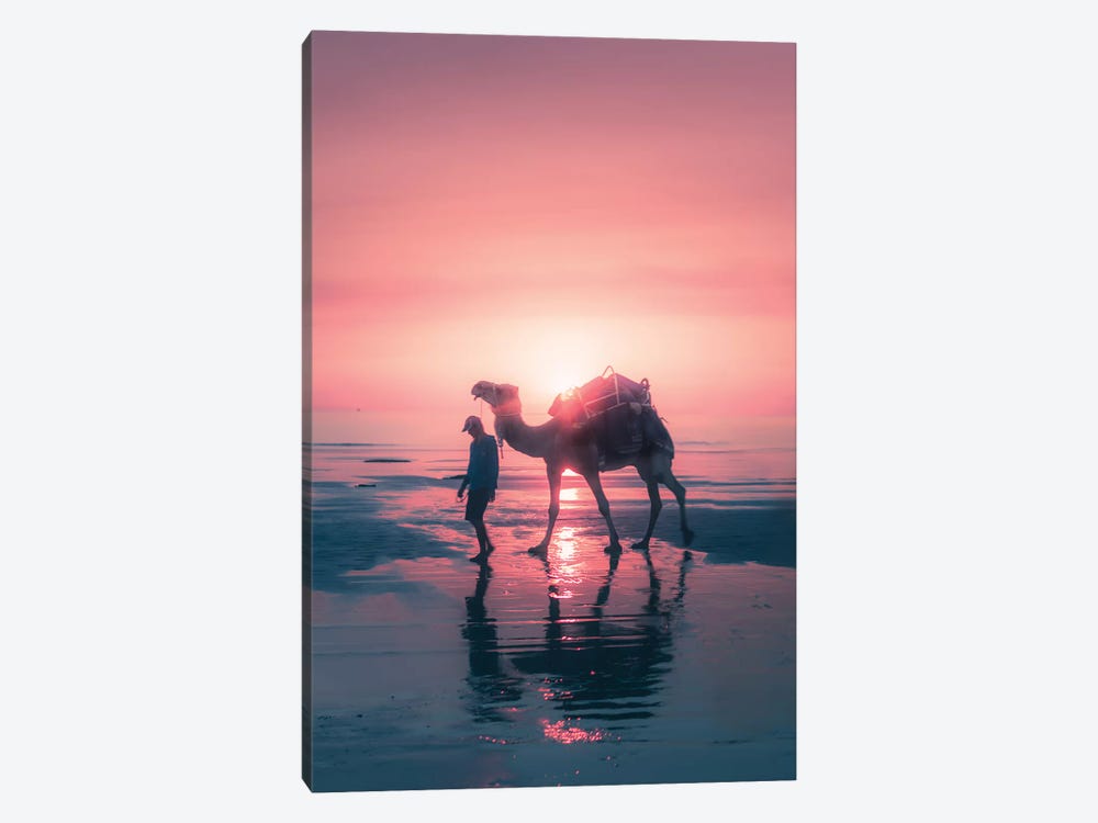 Sunset Camel by Jaxon Roberts 1-piece Art Print