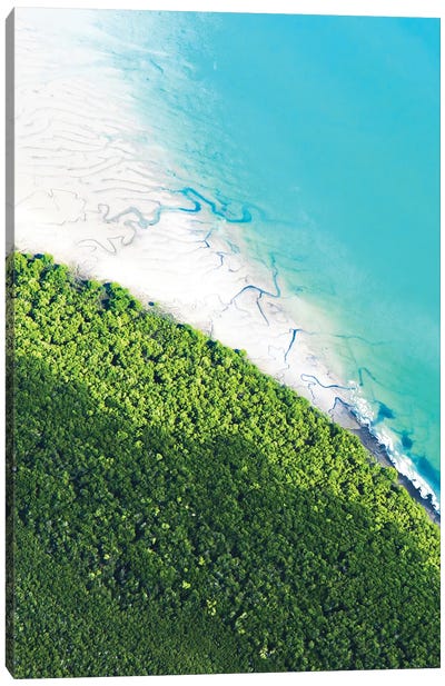 Vibrant Australia Canvas Art Print - Aerial Beaches 