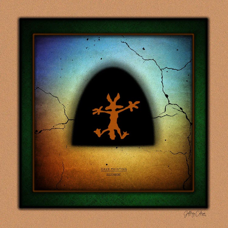 Cave Painting Illusion by Jeffrey Coleson wall art