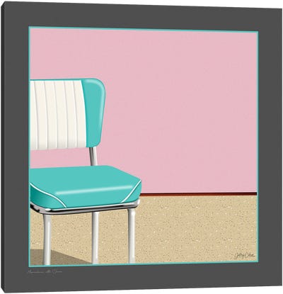 Marmoleum With Chair Canvas Art Print