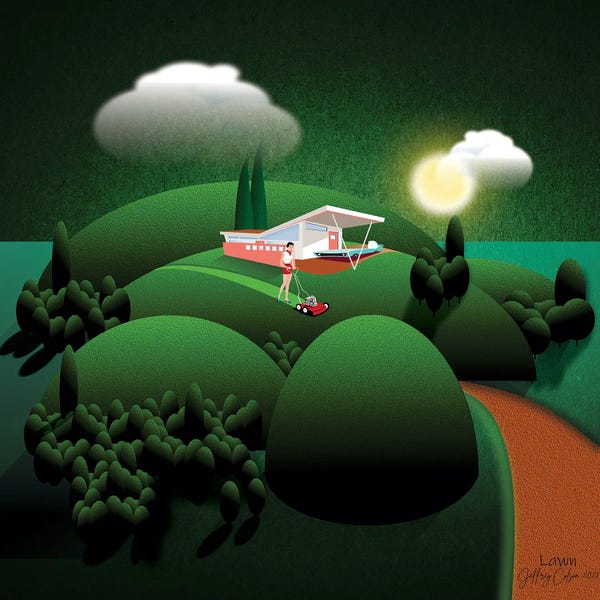 Airplanes: Lawn by Jeffrey Coleson