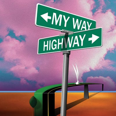 My Way Or The Highway by Jeffrey Coleson wood print
