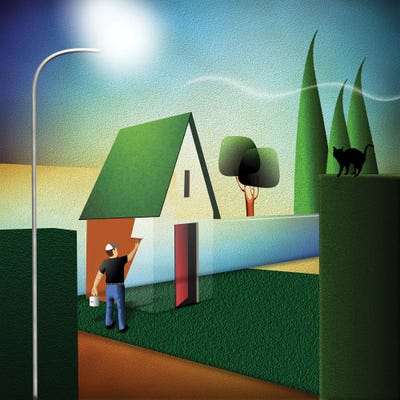 Multi Panel Art: The Unpainter by Jeffrey Coleson