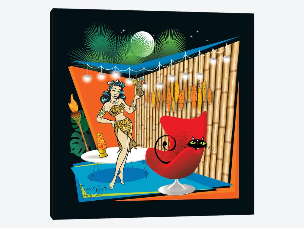 Tropical Nights by Jeffrey Coleson 1-piece Canvas Wall Art