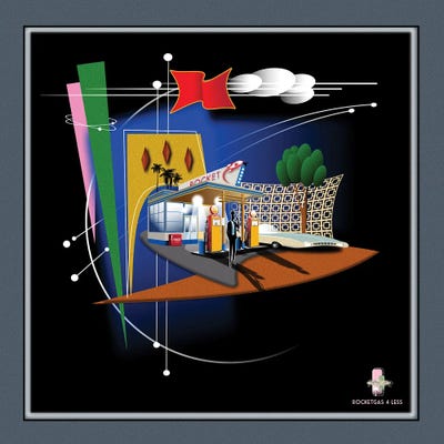 Rocket Gas 4 Less by Jeffrey Coleson canvas print