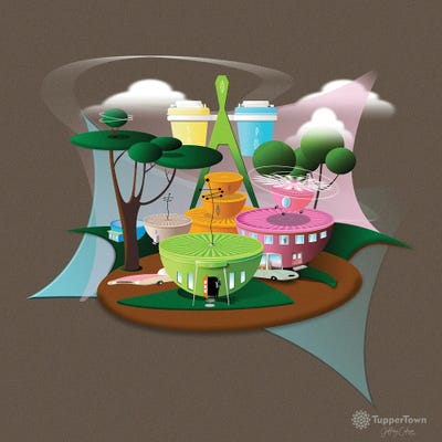 Tuppertown by Jeffrey Coleson art print