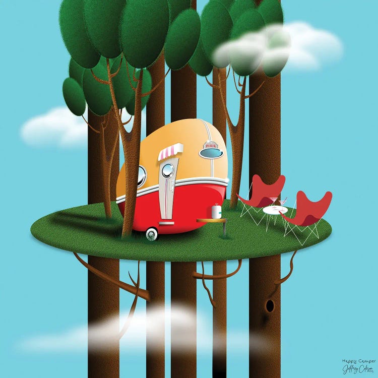 Happy Camper by Jeffrey Coleson wall art
