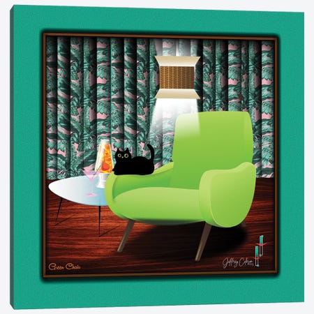Green Chair Canvas Print #JYC97} by Jeffrey Coleson Canvas Artwork