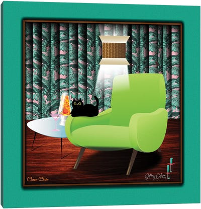 Green Chair Canvas Art Print - Jeffrey Coleson