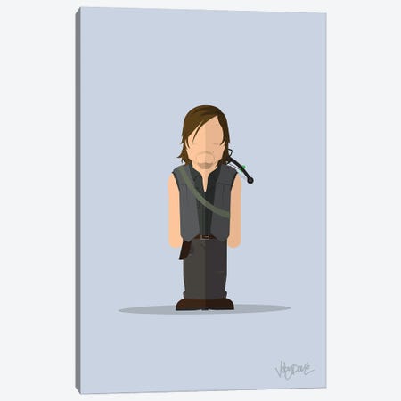 Daryl Dixon The Walking Dead - Minimalist Portrait Canvas Print #JYD14} by Joby Dove Canvas Art Print