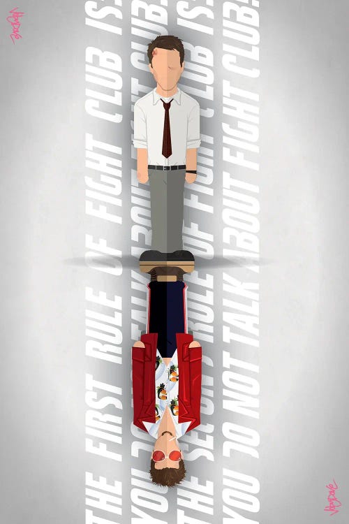 Fight Club - Minimalist Portrait