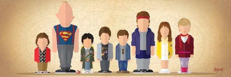 The Goonies - Minimalist Portrait