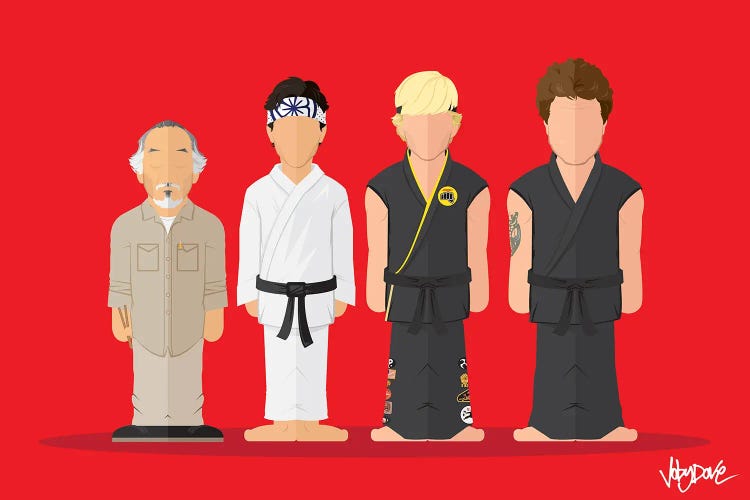 Karate Kid - Minimalist Portrait