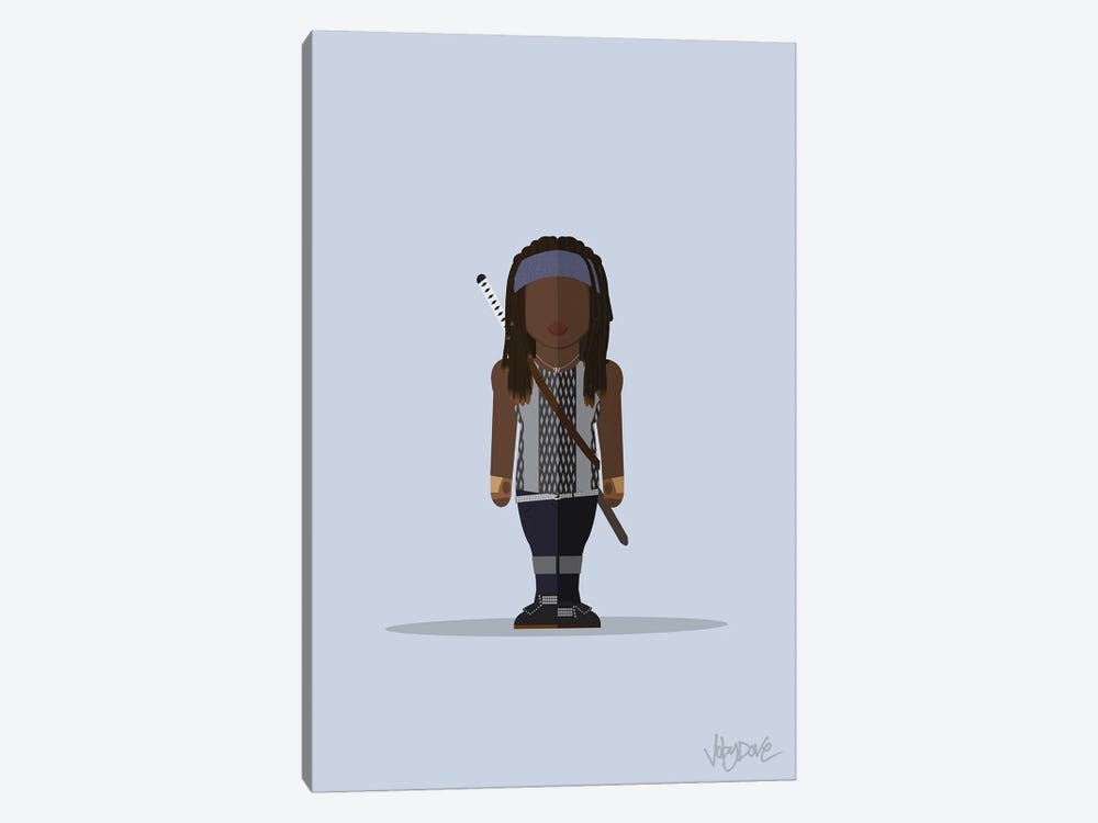 Michonne The Walking Dead - Minimalist Portrait by Joby Dove 1-piece Canvas Art