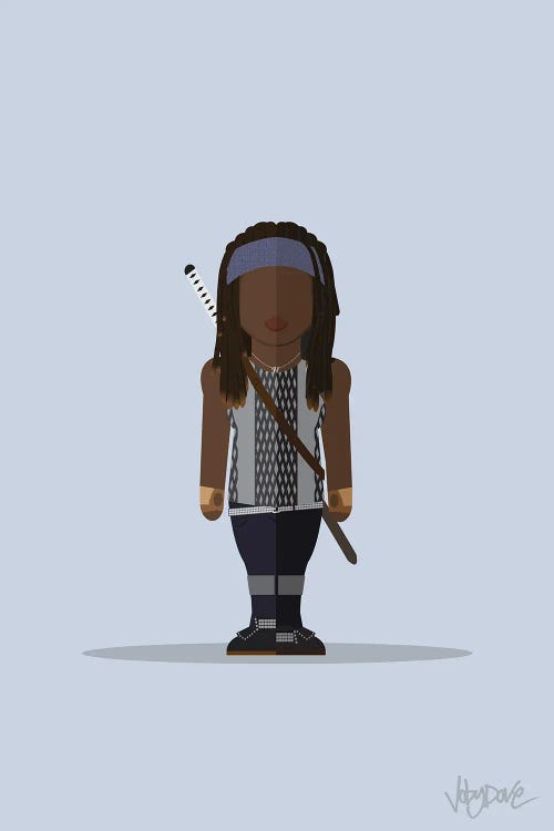 Michonne The Walking Dead - Minimalist Portrait