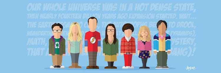 Big Bang Theory - Minimalist Portrait