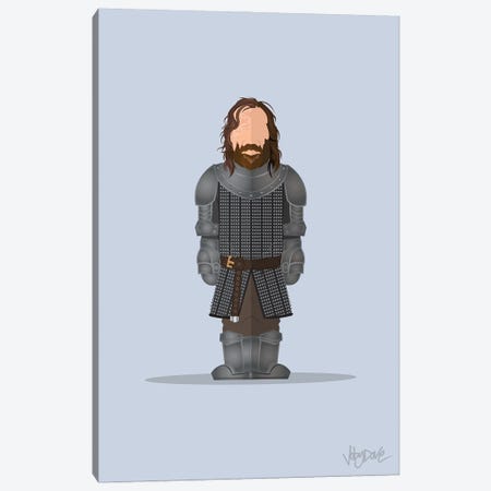 The Hound : Game of Thrones  - Minimalist Portrait Canvas Print #JYD60} by Joby Dove Canvas Print