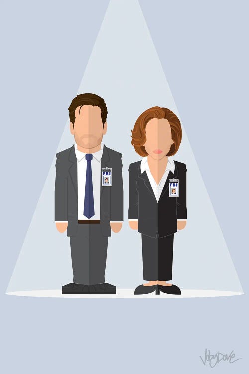 X Files  - Minimalist Portrait