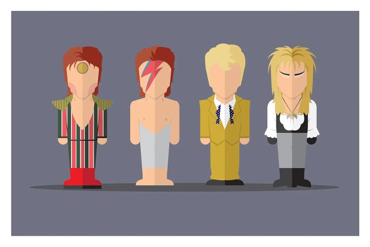 Bowie - Minimalist Portrait by Joby Dove wall art