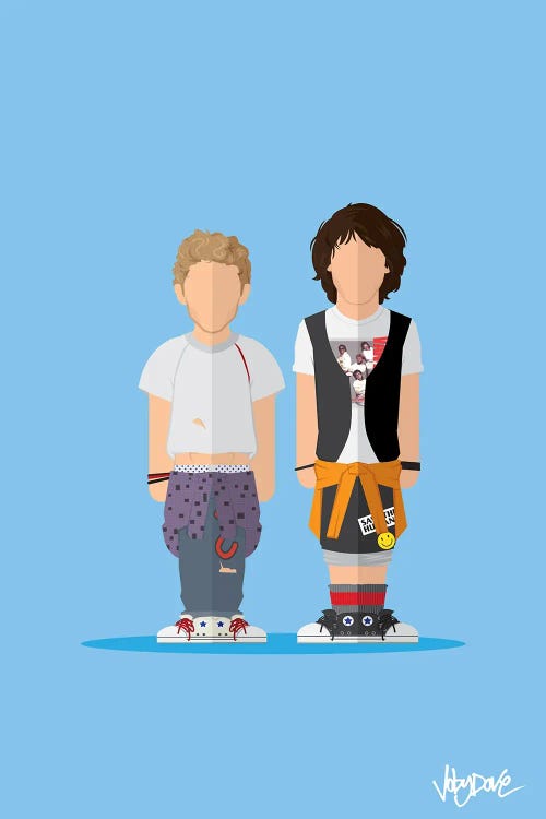 Bill & Ted - Minimalist Portrait