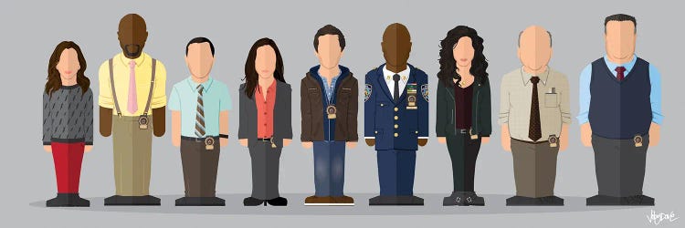 Brooklyn Nine-Nine - Minimalist Portrait