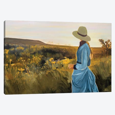 Cowgirl Sunrise Canvas Print #JYE17} by Jenny Lee Canvas Wall Art