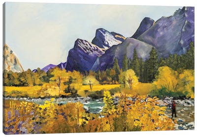 Merced River Exploring Canvas Art Print - Jenny Lee