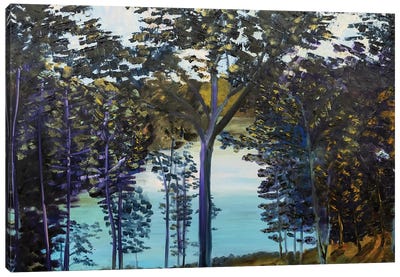 Twilight Trees Canvas Art Print - Jenny Lee