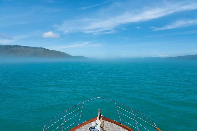 Usa, Alaska, Craig. Ship Bow Cruising In Gulf Of Esquibel.