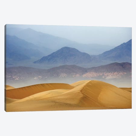 Usa, California, Death Valley National Park. Sand Dunes On Stormy Day. Canvas Print #JYG1006} by Jaynes Gallery Canvas Wall Art