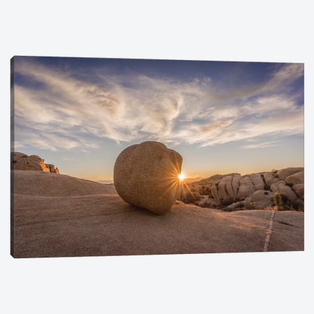 Usa, California, Joshua Tree National Park. Rocky Landscape At Sunset. Canvas Print #JYG1007} by Jaynes Gallery Canvas Artwork