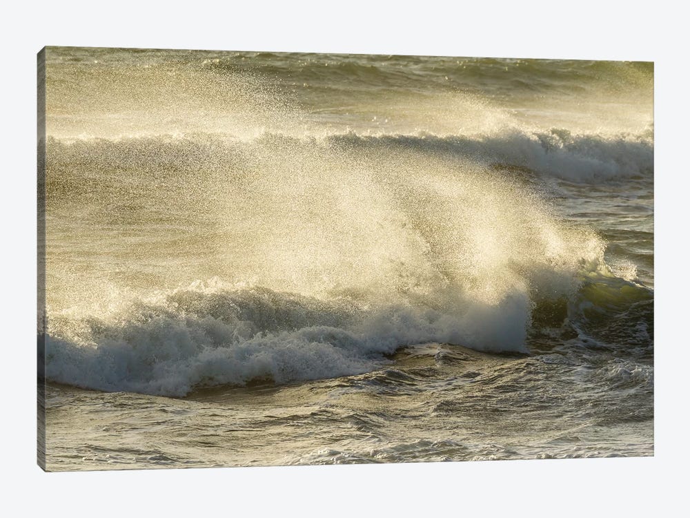 Usa, California, San Luis Obispo County. Wind-Blown Surf. by Jaynes Gallery 1-piece Canvas Print