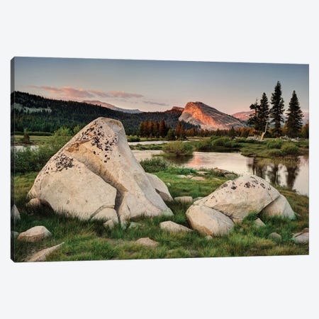 Usa, California, Yosemite National Park. Lembert Dome And Tuolumne River Landscape. Canvas Print #JYG1031} by Jaynes Gallery Canvas Wall Art
