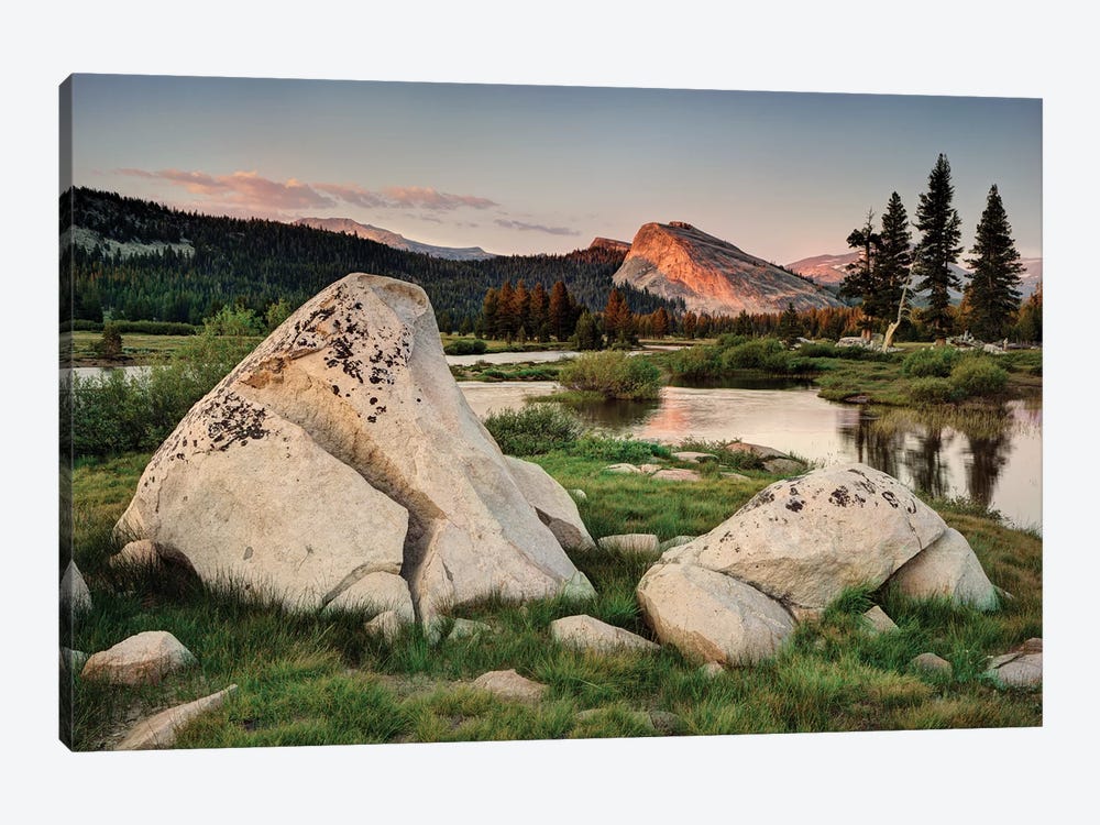 Usa, California, Yosemite National Park. Lembert Dome And Tuolumne River Landscape. by Jaynes Gallery 1-piece Canvas Art Print