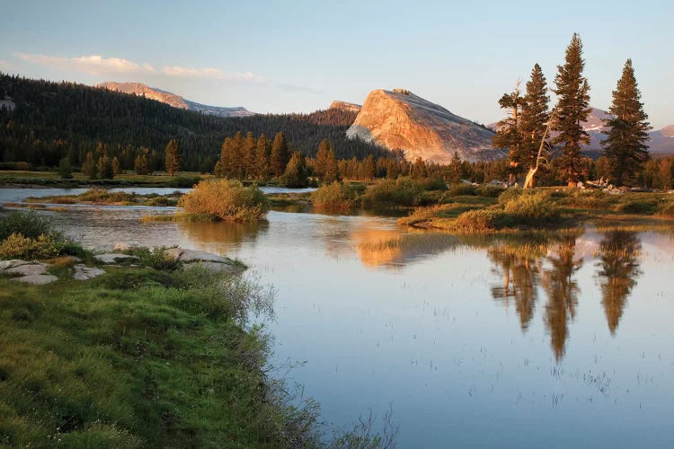 Usa, California, Yosemite National Park. Lembert Dome And Tuolumne River Landscape.