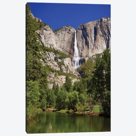 Usa, California, Yosemite National Park. Yosemite Falls And Merced River Landscape. Canvas Print #JYG1035} by Jaynes Gallery Canvas Print
