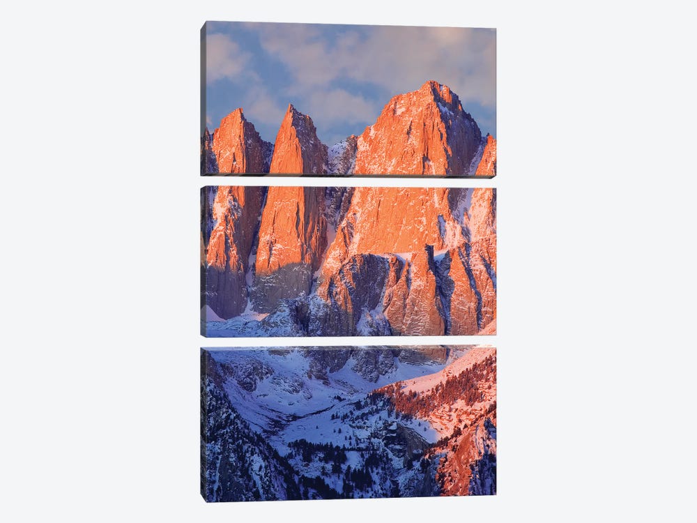 USA, California, Mt. Whitney. Mountain landscape in winter. by Jaynes Gallery 3-piece Canvas Wall Art